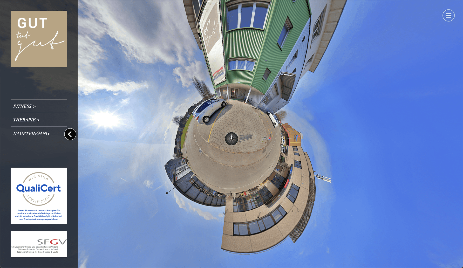 Fitnesscenter -  Virtuelle    360° Tour