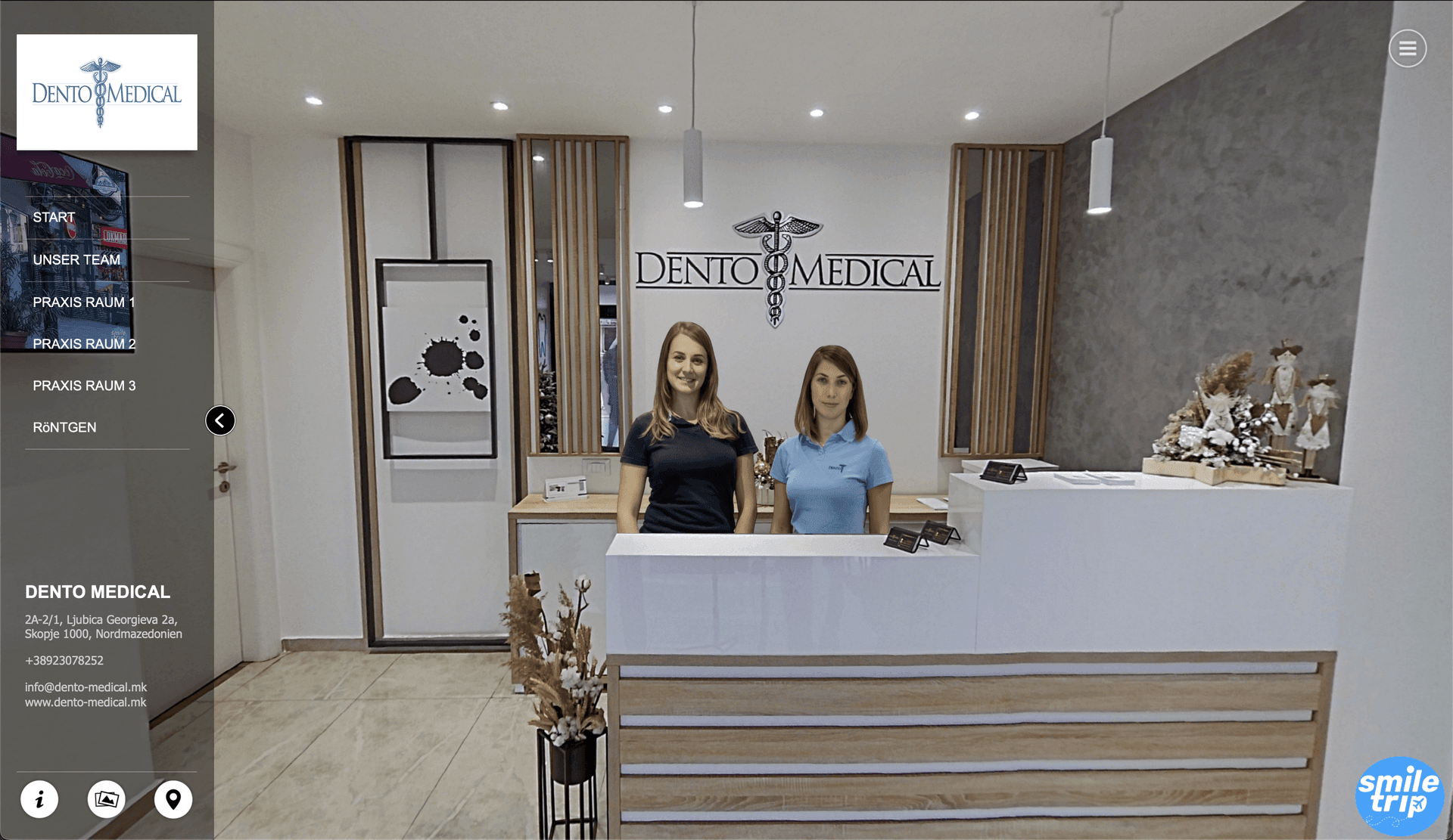 Zahnartzt Klinik     -    Virtuelle 360° Tour